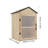 25.4"H X 16.1"W 2-Tier Wooden Book Cabinet
