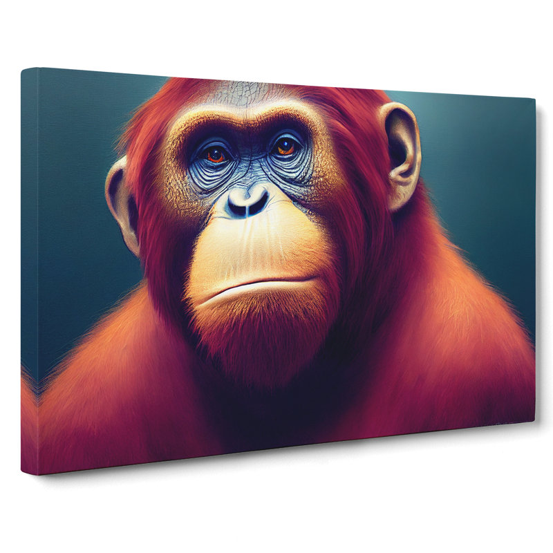 Orangutan Portrait Vol.3 - Wrapped Canvas, 50cm H x 76cm W x 3cm D