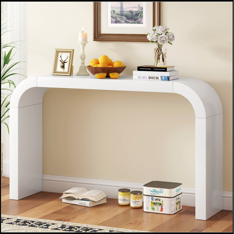 Console moderne et minimaliste, design élégant et polyvalent, parfaite pour le salon, le couloir et la chambre à coucher, structure robuste et stable