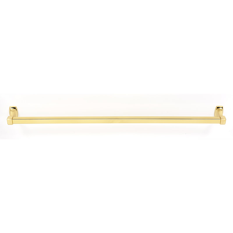 Cube Towel Bar, Polished Brass