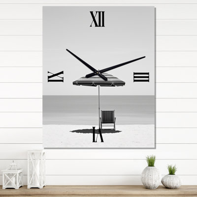 Minimalism Beach Photo II - Nautical & Beach Wall Clock