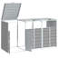 Rangement pour poubelles triples Wheelie 85 x 31,9 x 45,3 po gris-528031523