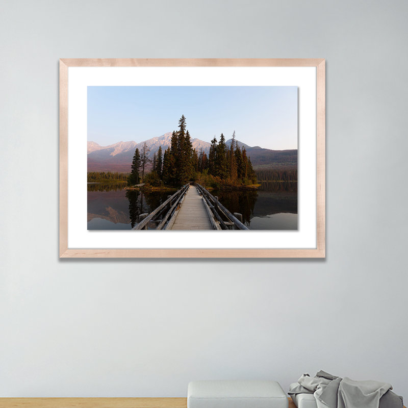 Bridge Pyramid Lake Print by Alexander Iby, Natural, 18" H x 24" W x 1.5" D