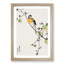 Meadow Bunting Bird & Yellow Flowers by Numata Kashu - Picture Frame Painting Print-55739856-55739858
