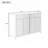 Lateasa Fluted Sideboard with Drawers, Doors & Adjustable Shelves-114114612