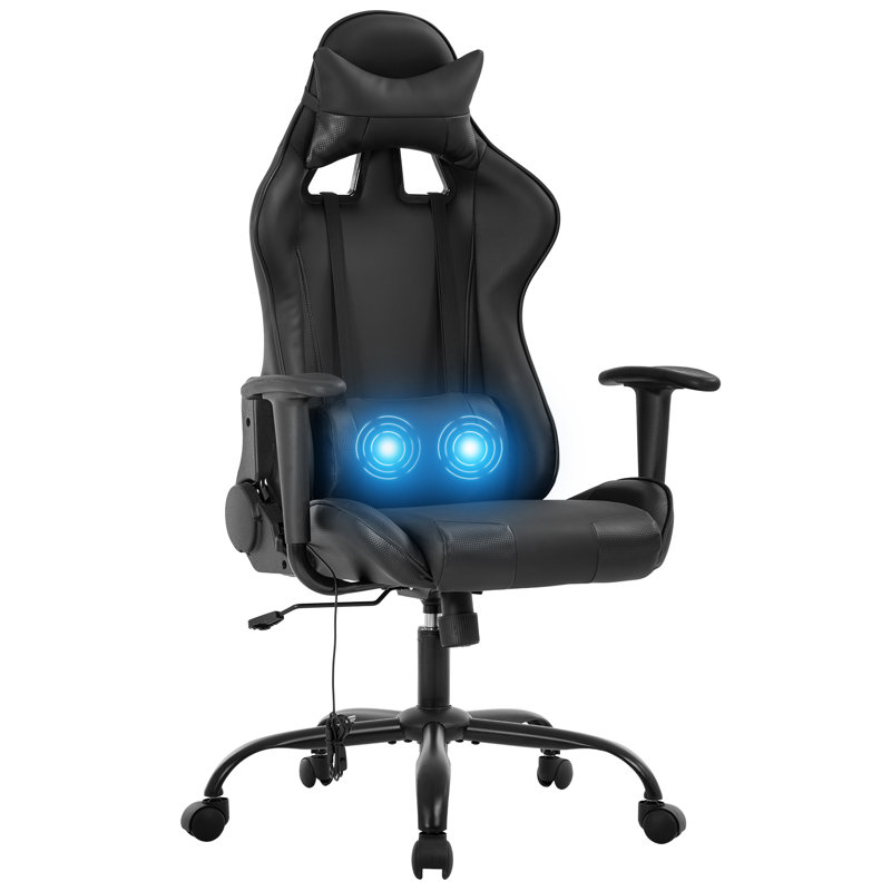 Fauteuil de jeu ergonomique, Noir