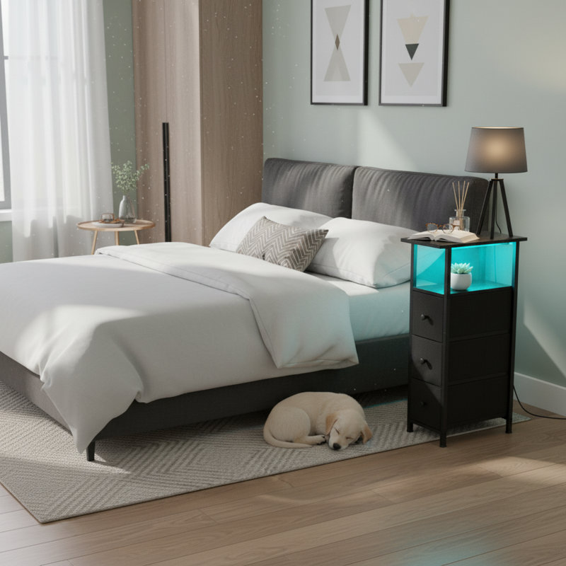 End Table, Black