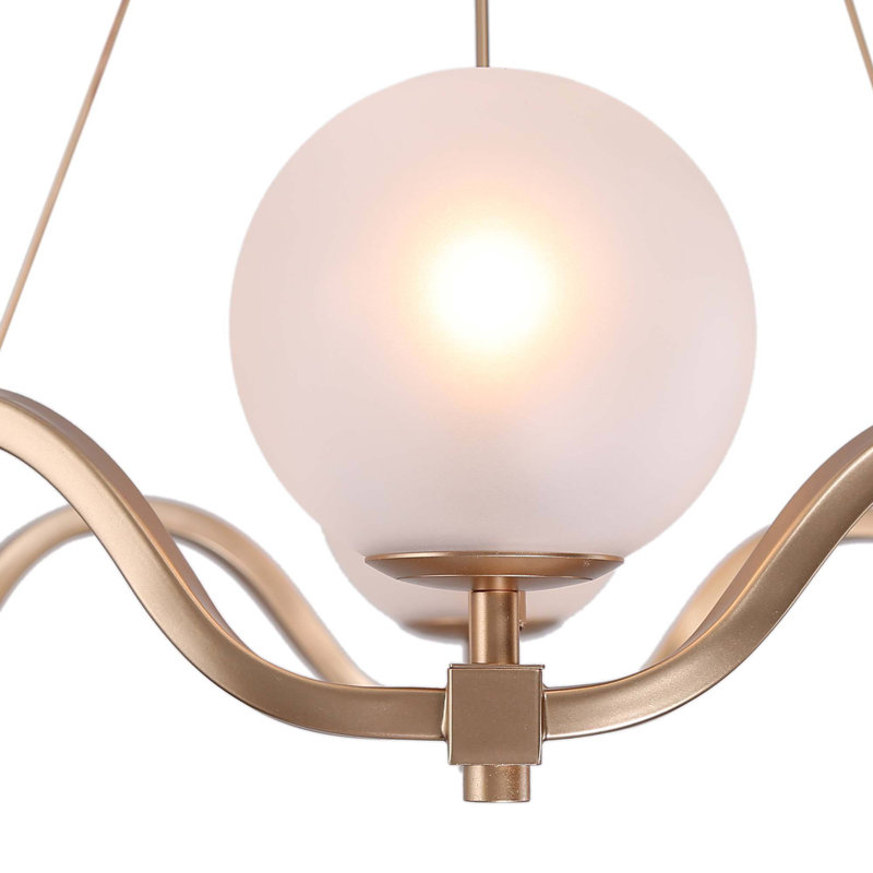 Lustre empire unique à 6 lumières Tovey