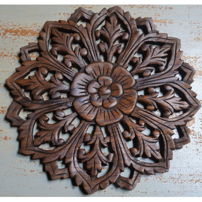Handmade Boho Plants & Flowers Wall Decor on Solid Wood