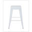 Ensemble de 4 tabourets de bar de 24 po à hauteur de comptoir, tabourets de bar en métal sans dossier, non empilables, détachables et faciles à assembler, pour un îlot de cuisine / bar / café / salle à manger (blanc)-83002772-83002777-83002778