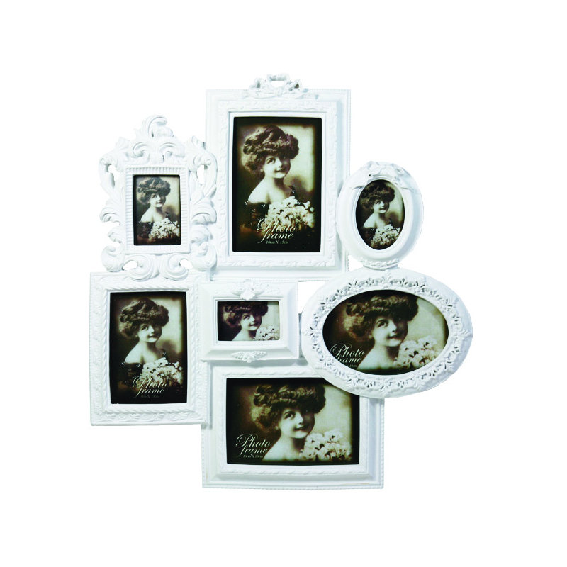 Ornate Picture Frame, White