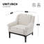 Mid-Century Modern Armchair with Solid Wood Legs-15388107