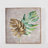 15.8'' Tropical Leaf Wall Art Set of 2 Metal & Wood Wall Decor, Handmade Rustic Farmhouse Style