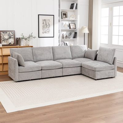 Canapé modulaire rembourré 5 pièces Miller