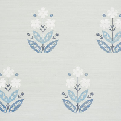 Papier peint en sisal Floweret