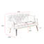 Canapé 2 places rose en tissu Teddy-189232204