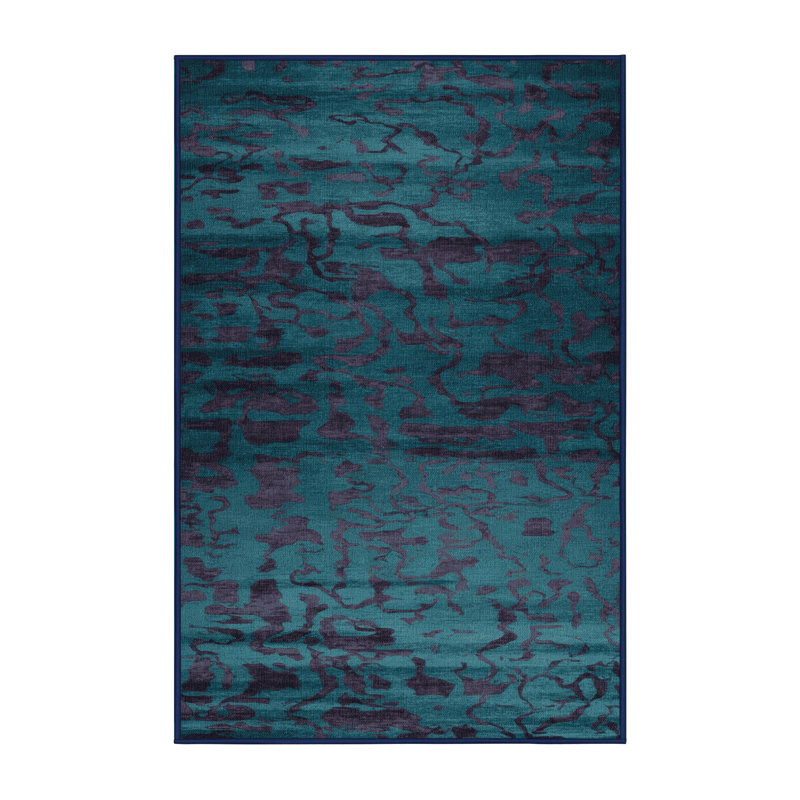Tapis abstrait gris lavable à la machine, Tapis de couloir 2 pi x 4 pi