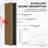 4 PCS 106"L x 12.6"W Acoustic Slat Wall Panels, Eco-Wood Look for Home/Office Wall & Ceiling (37.12 sq. ft.)-110994059