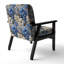 Chaise d'appoint florale Cobalt-6885862