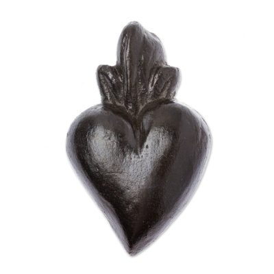 Novica Handmade Powerful Heart Ceramic Wall Accent
