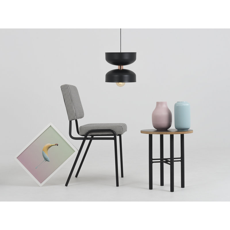 Fredson 1 - Light Bowl Pendant, 224cm H x 22.5cm W x 22.5cm D, Black
