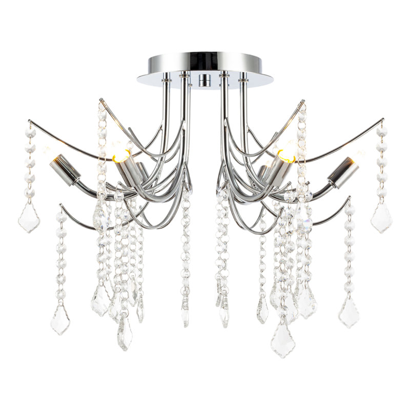 Semi Flush Mount, Chrome