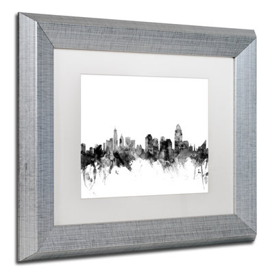 « cincinnati horizon b&w », impression encadrée