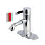 Robinet de salle de bain à poignée simple à fixation sur comptoir 1 trou avec laiton escamotable Kingston-29273083