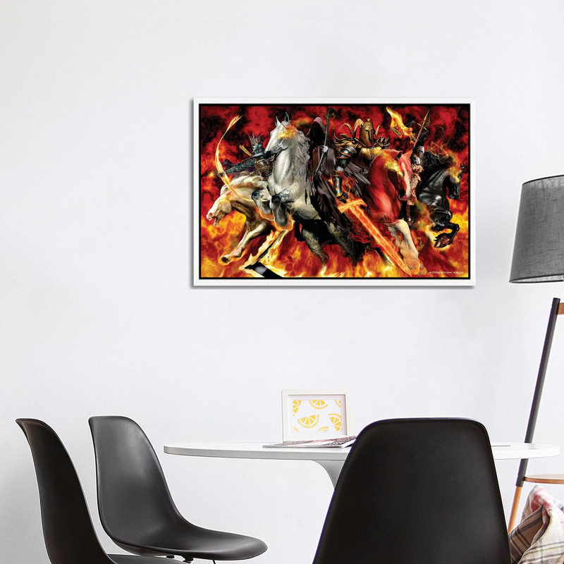 4 Horseman by Ruth Thompson - Gallery-Wrapped Canvas Giclée on Canvas, White Floater Framed, 101.6 cm H x 66.04 cm W