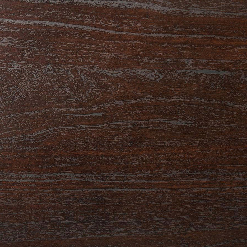 Table de chevet en MDF avec 2 tiroirs au fini cacao foncé