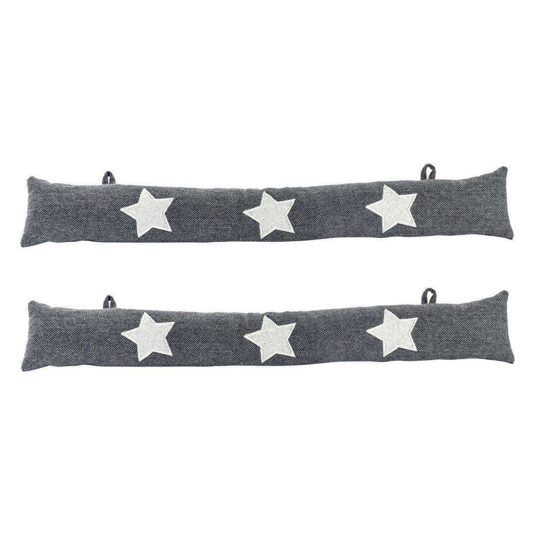 Nicola Spring - Herringbone Draught Excluders - 78.5cm - Star