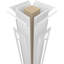 Colonne carrée de style Shaker de Craftsman-70920965