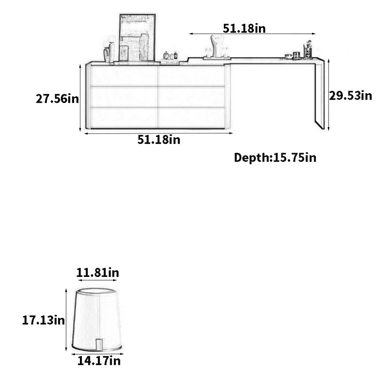 Commode de luxe pour chambre principale