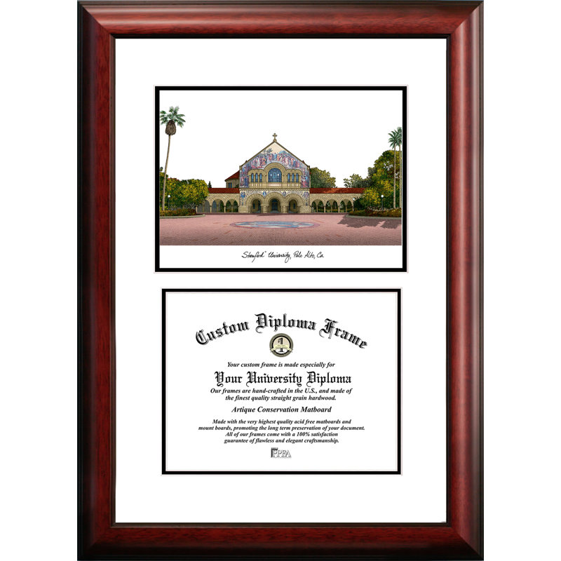 NCAA Brown Wood Matte Picture Frame with Mat