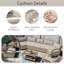 Ensemble de conversation modulaire 7 personnes avec coussins-106473499