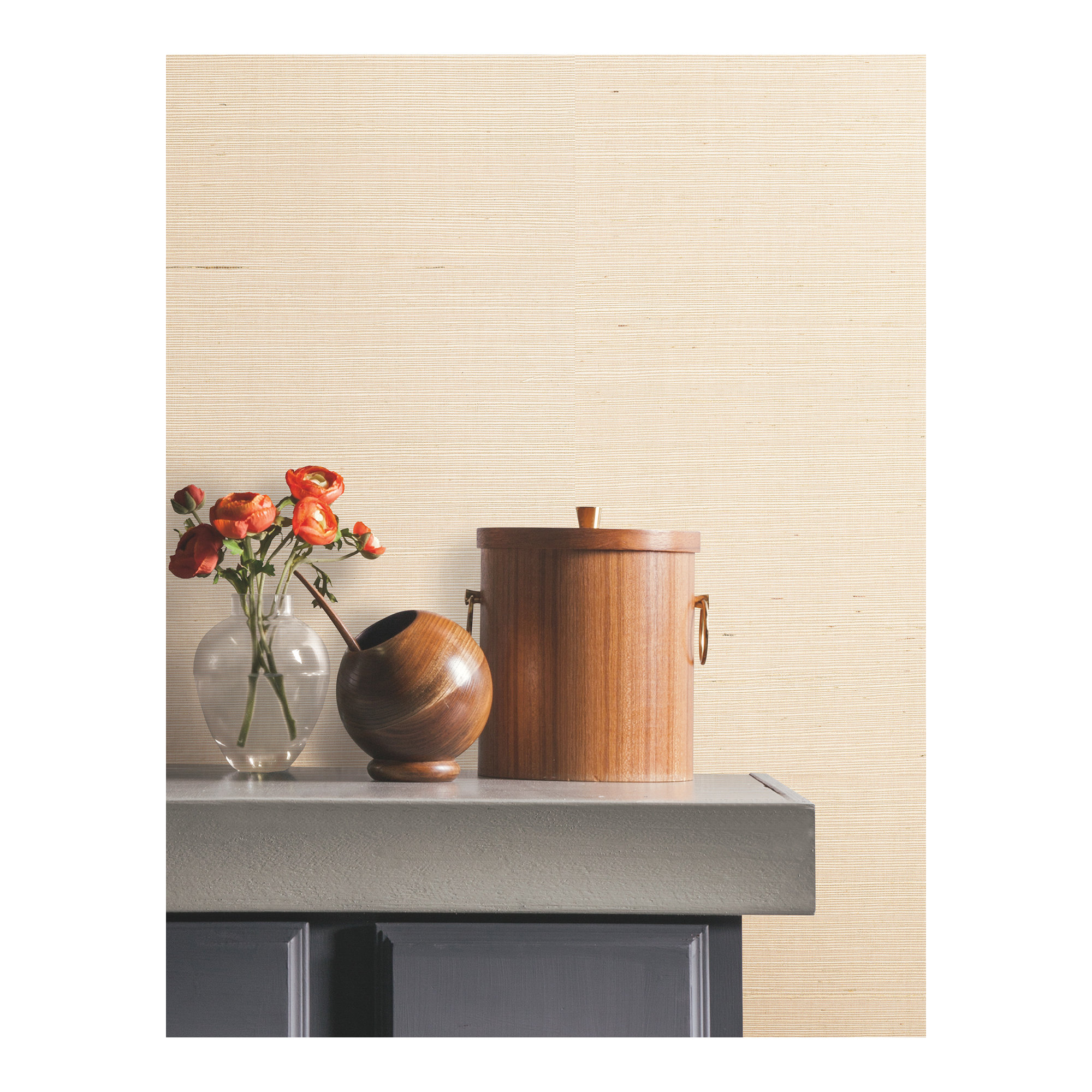 Natural Sisal Peel and Stick Grasscloth Wallpaper, Yellow