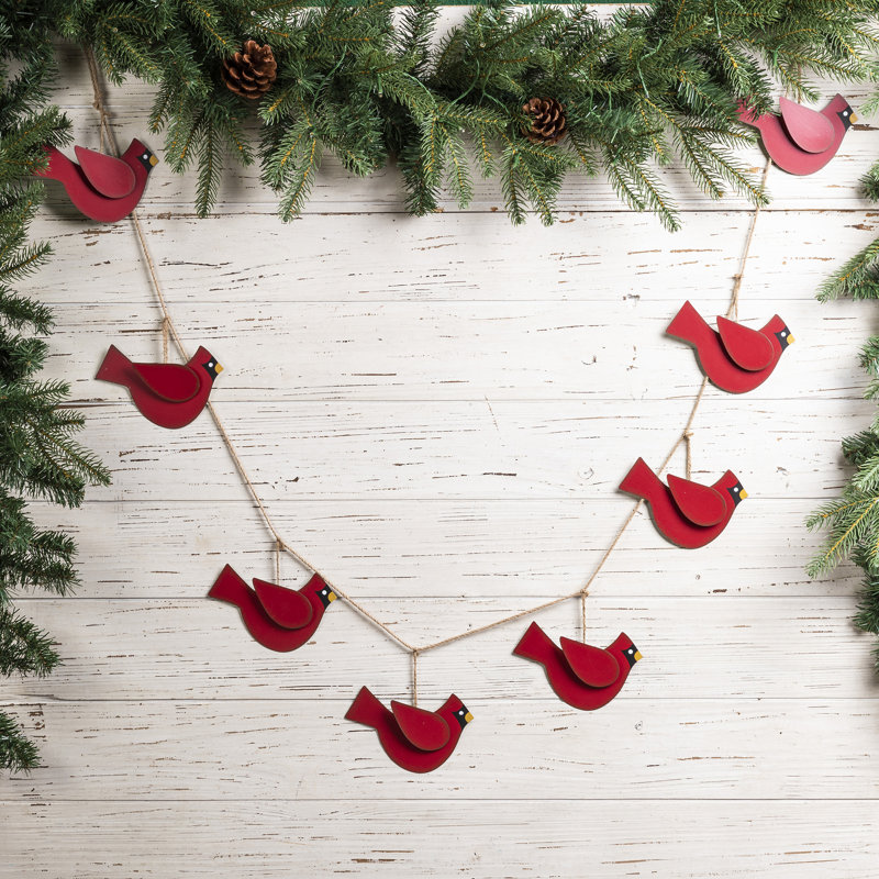 Guirlande de Noël rouge 6 pi