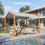 Pergola modulaire à persiennes en aluminium
