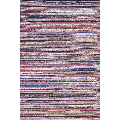 Antique American Hooked Allover Geometric Rug