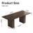 Mid-Century Large Brown Dining Table,66.93" Rectangle Kitchen Table