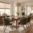 Modern Dining Chairs, Upholstered Fabric Side Chair With Wooden Legs For Kitchen And Dining Room, Green-503266234-503267300