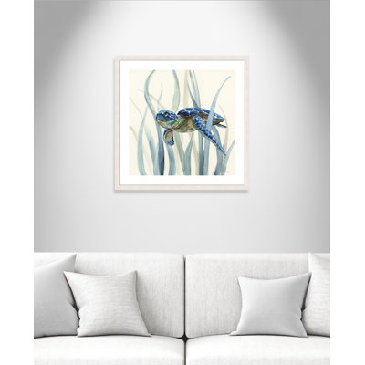 Avynlee Turtle in Seagrass II - Picture Frame Print