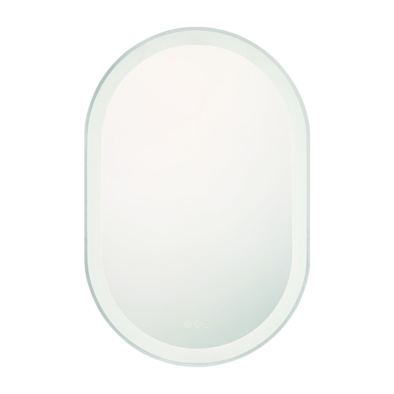 Miroir à DEL 36 po Sara, Argent