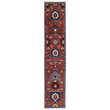 New Turkmen Afghan One-of-a-Kind Runner 2'9" X 14'2" Area Rug