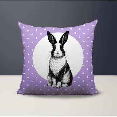 Rabbit Indoor/Outdoor Reversible Pillow