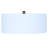 REXTON 13 In. 2-Light 60-Watt Contemporary Matte White Semi-Flush Mount With Matte White With Gold Metal Shade