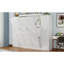 Grand lit escamotable avec 2 garde-robes et tablette de rangement, cadre de lit plateforme pliable multifonctionnel pour chambre d'amis, chambre à coucher, blanc