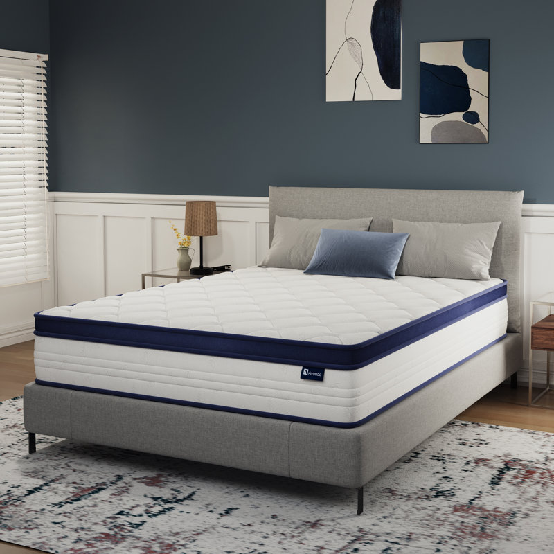  Matelas hybride moyen en gel rafraîchissant 14 po Avenco, Grand lit, 14"