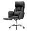 Height-Adjustable Reclining Swivel Office Chair with Footrest