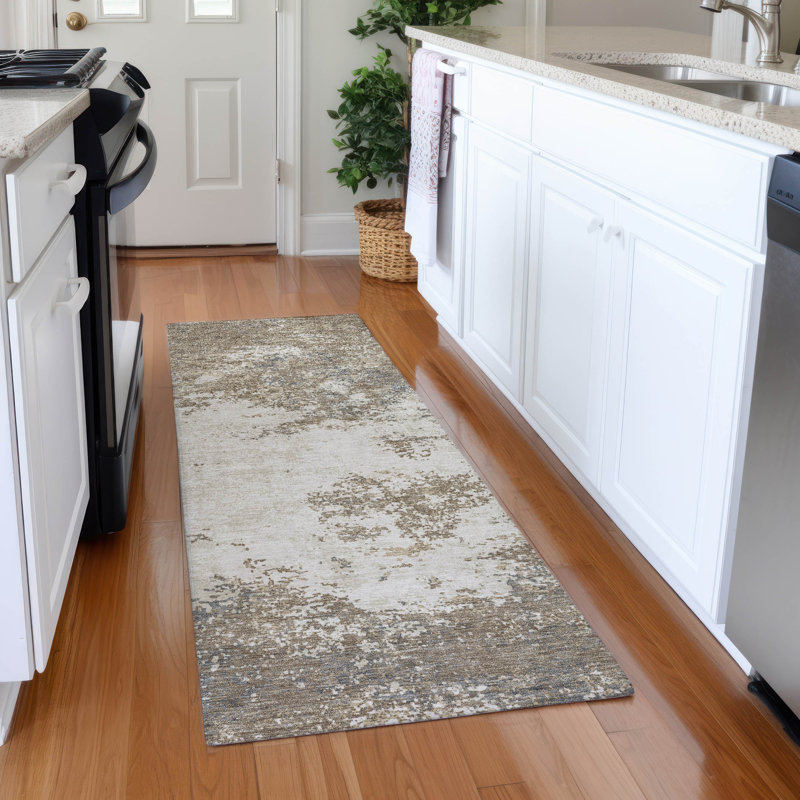 Premium Machine Washable Diskin AMF1027 Modern Rug, Runner 2'3" x 7'6"